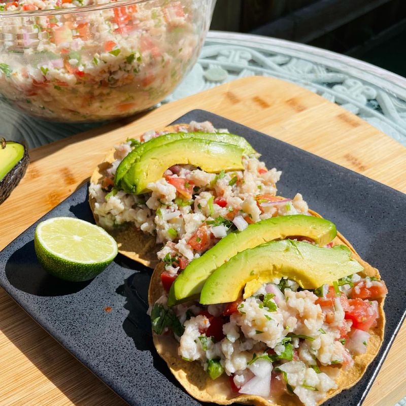 Tostadas de Ceviche