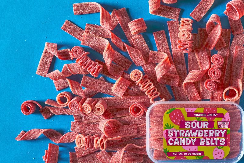 Trader Joe's Sour Strawberry Candy Belts