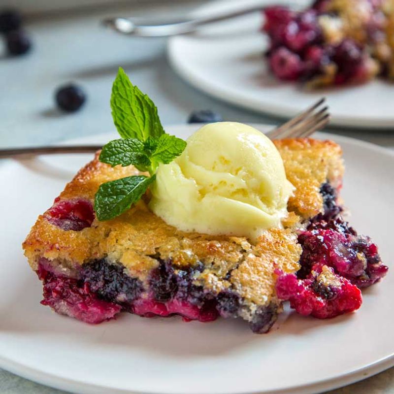Rustic Mixed Berry Cobbler