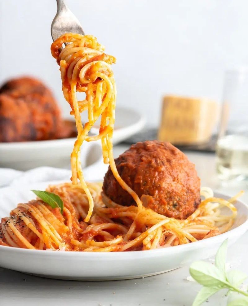Skip: Spaghetti with Giant Meatballs