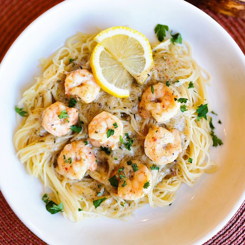 Skip: Shrimp Scampi with Pasta
