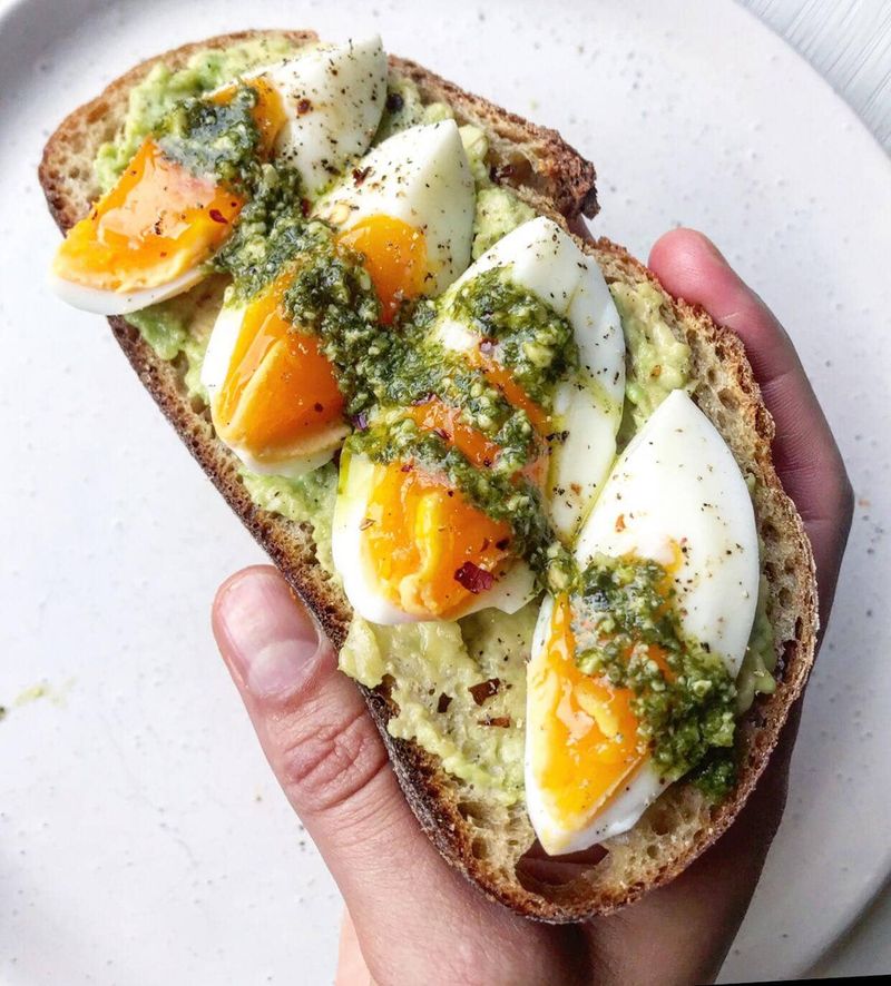 Hard-Boiled Eggs with Veggie Sticks and Guacamole