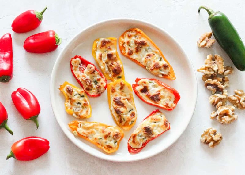 White Bean–Stuffed Mini Bell Peppers