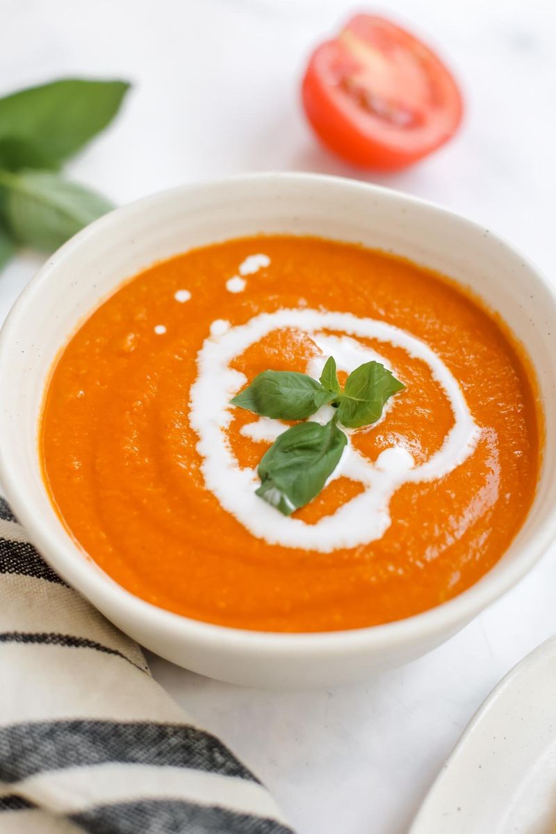 Roasted Tomato Basil Soup