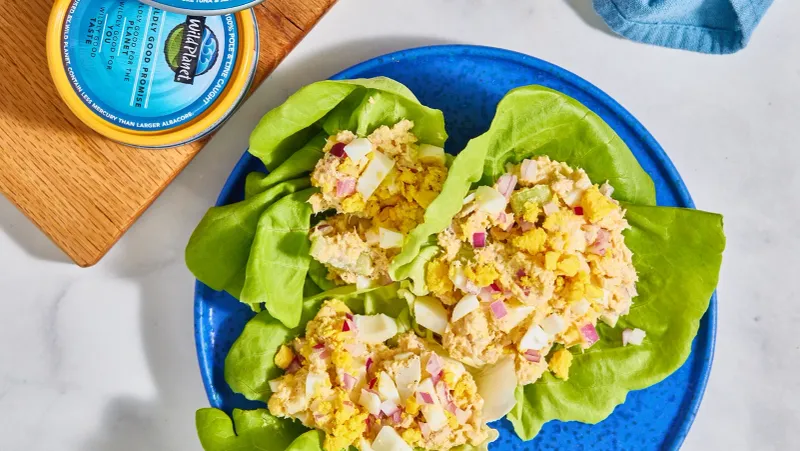 Tuna Salad in Lettuce Cups