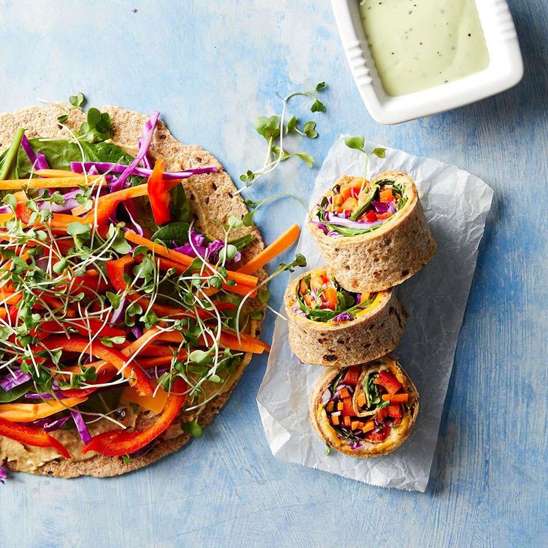 Veggie Rainbow Wraps