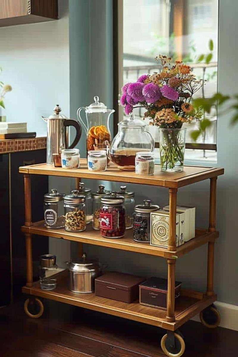 Herb-Infused Tea Station
