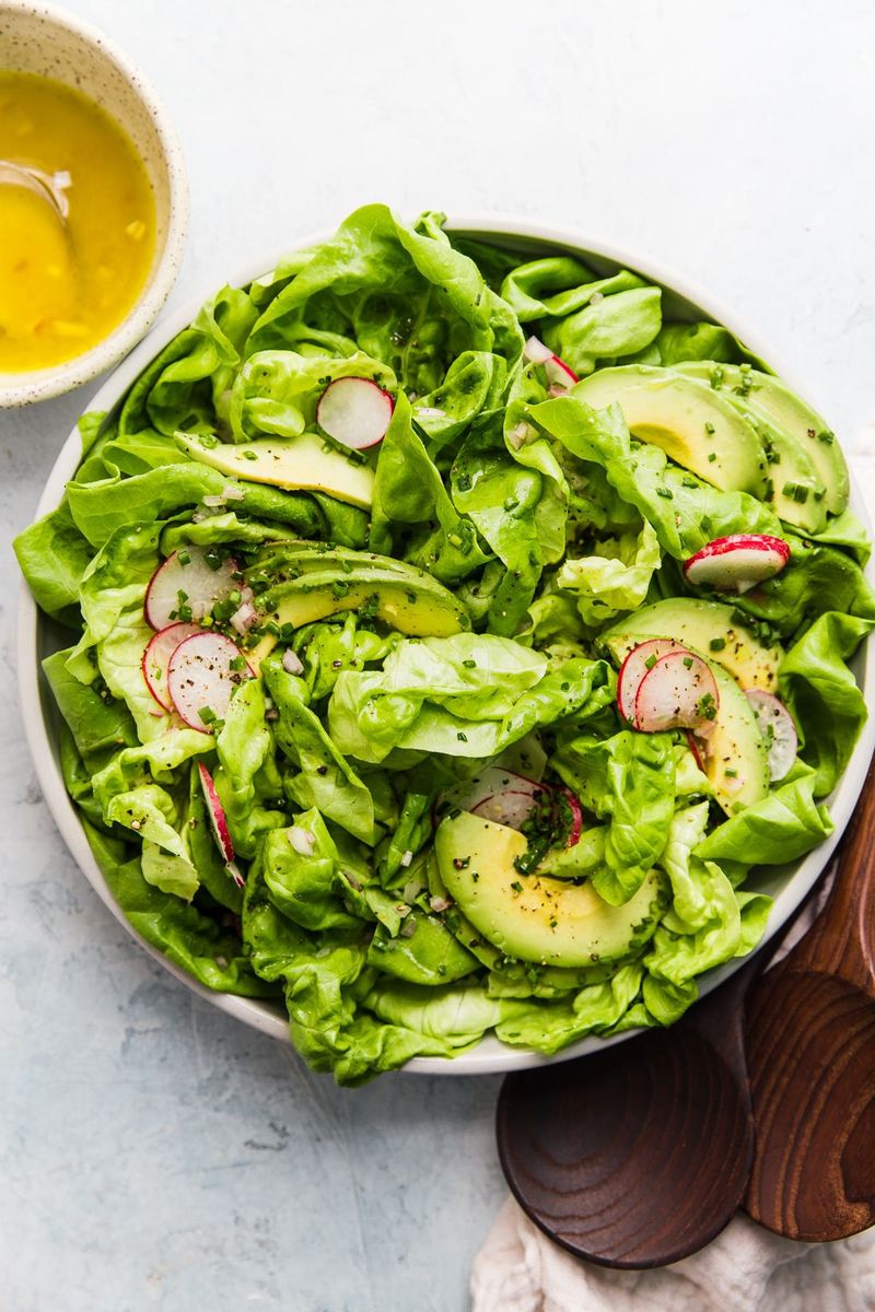 Butter Lettuce And Herb Salad With Honey-Mustard Dressing