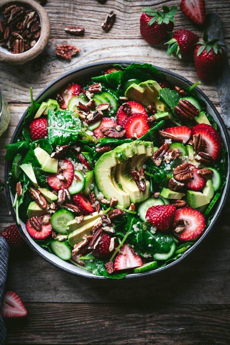 Summer Quinoa Salad with Avocado and Strawberries