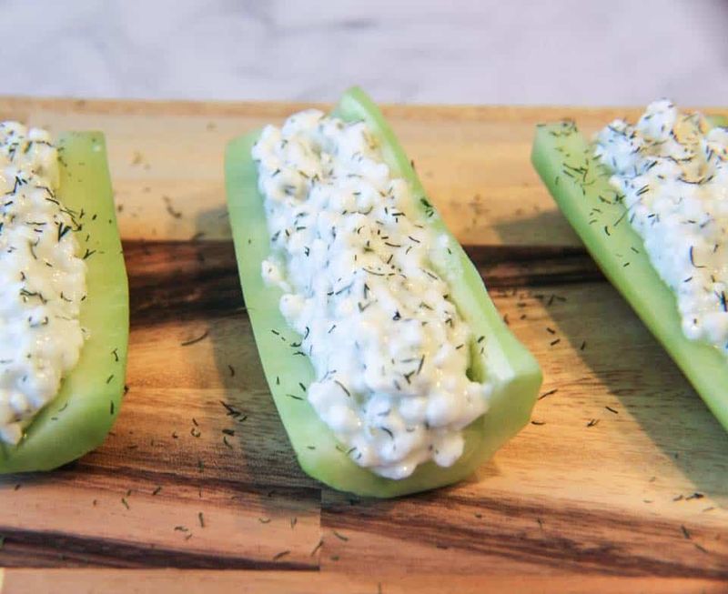 Cucumber Cream Cheese Boats
