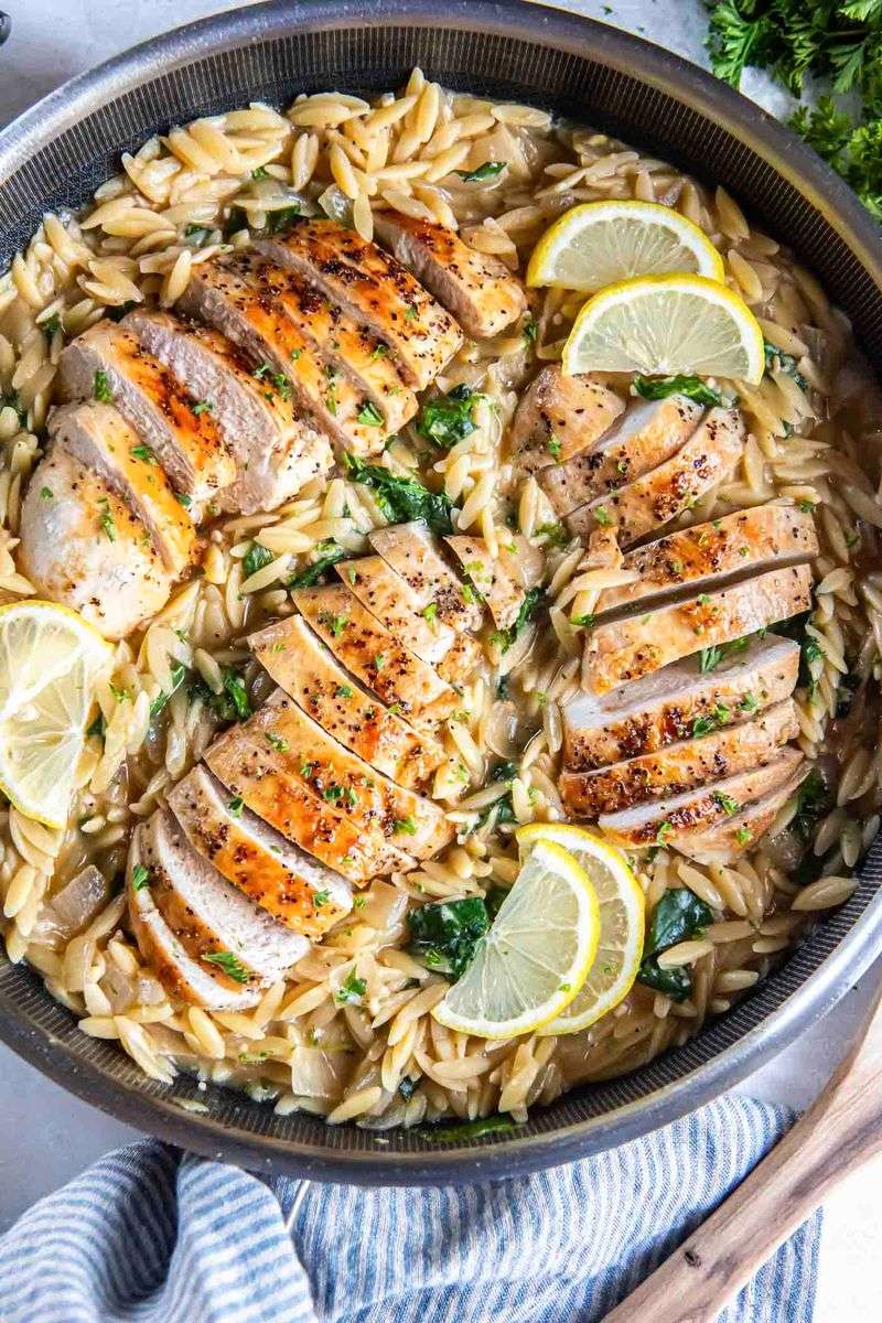 Lemon Chicken Orzo