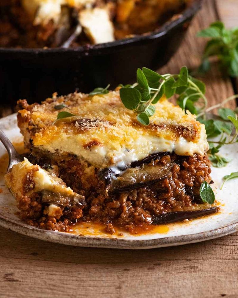 Eggplant and Lamb Moussaka (No Bechamel)