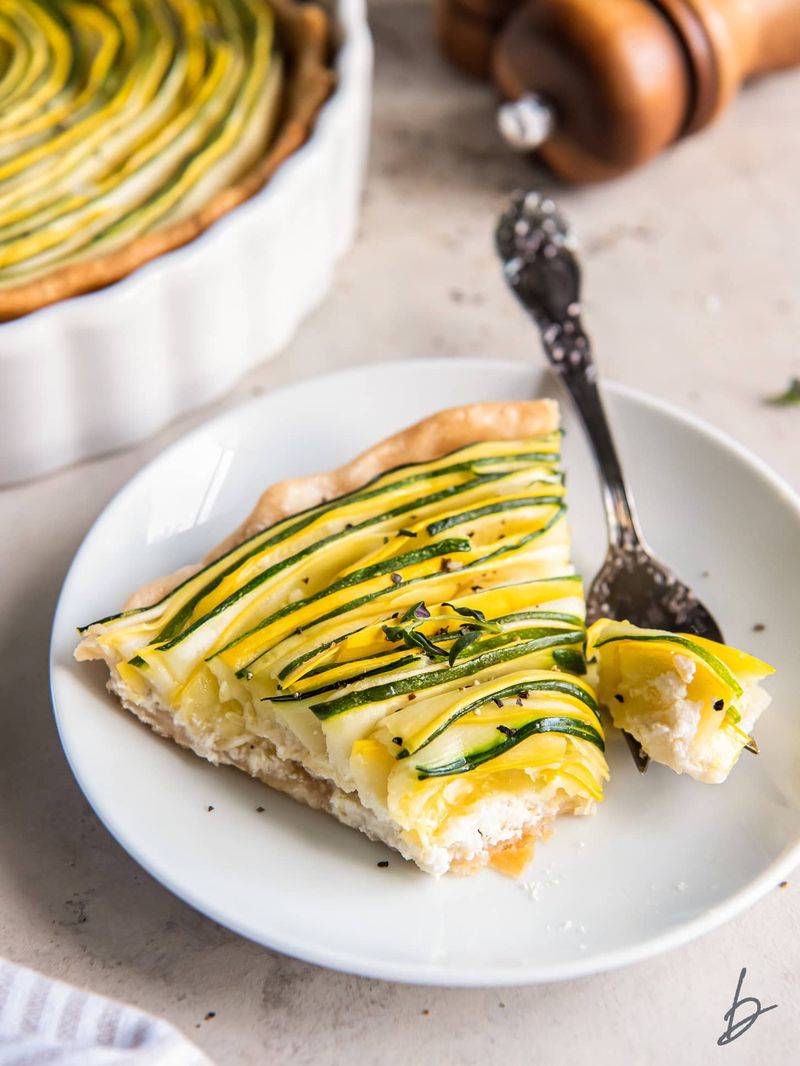 Zucchini Tart with Goat Cheese