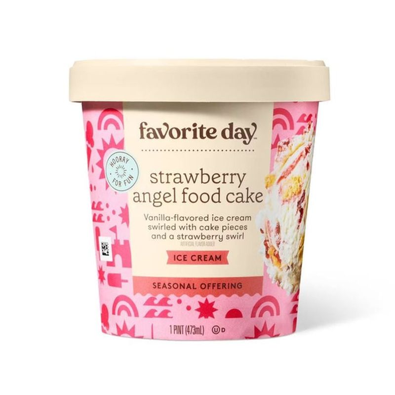 Strawberry Angel Food Cake