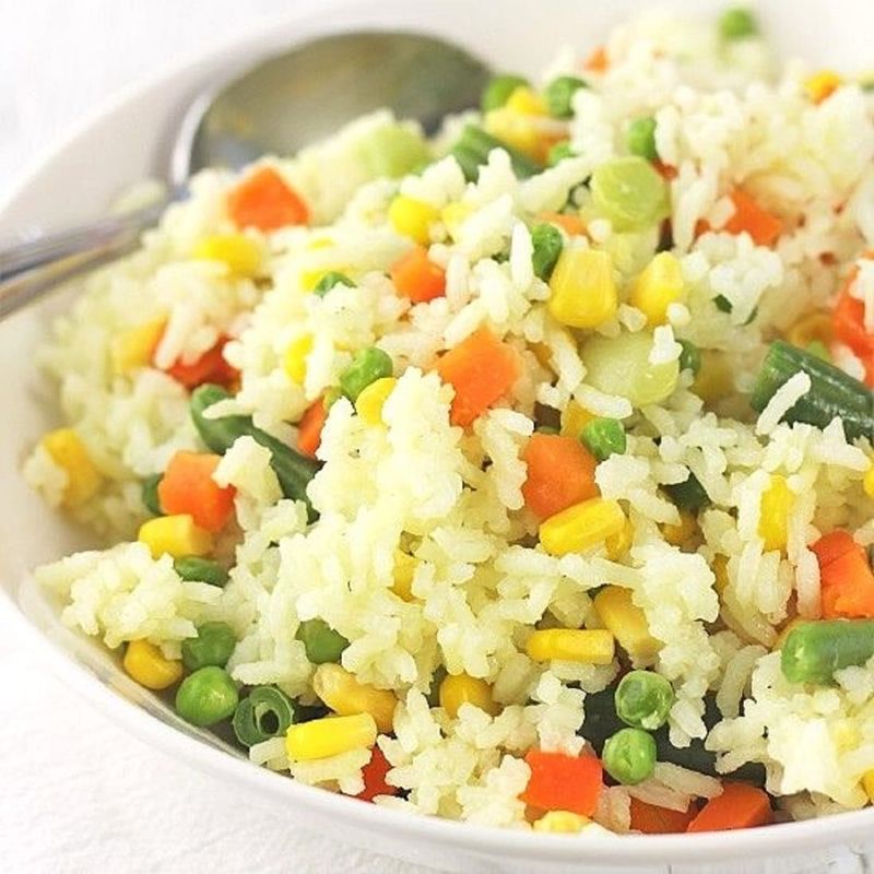 Rice with Frozen Veggies