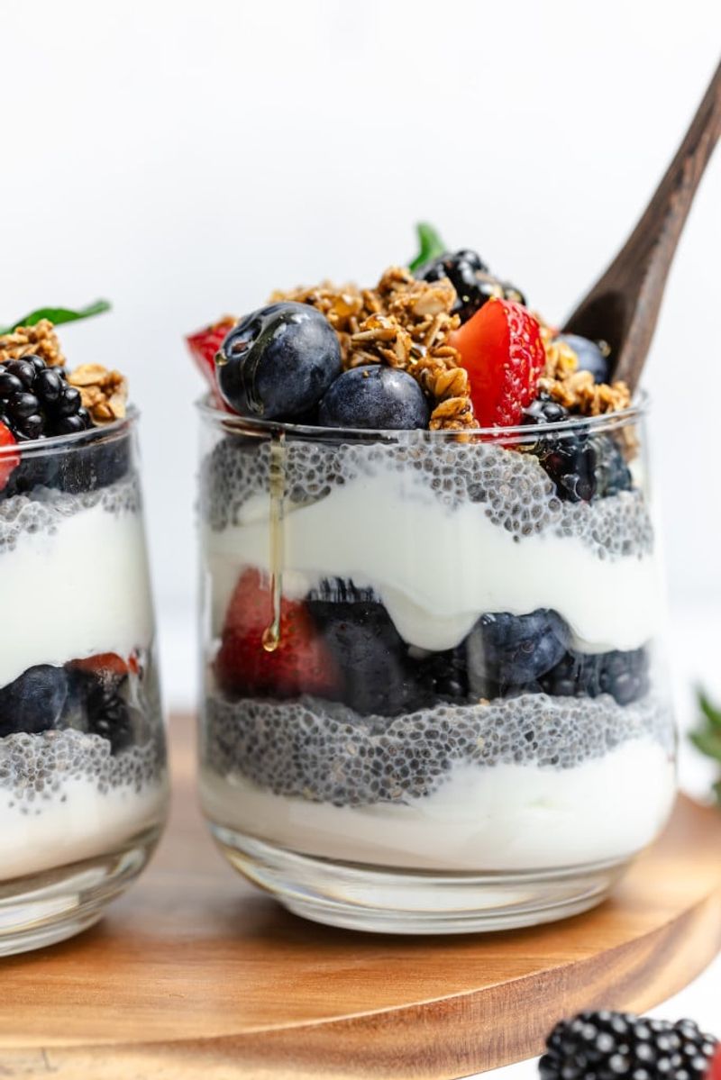 Greek Yogurt (Unsweetened) + Berries