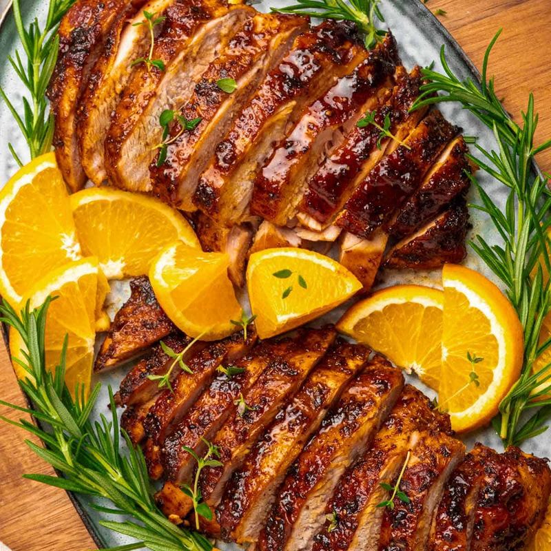 Cajun Style Baked Turkey Breast with Vegetables