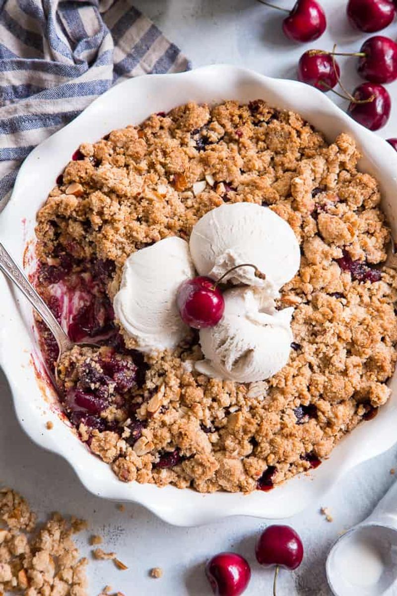 Cranberry Cherry Crisp Vegan Gf