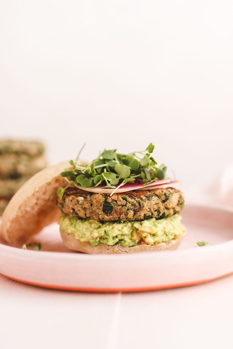 Green Pea And Herb Burger