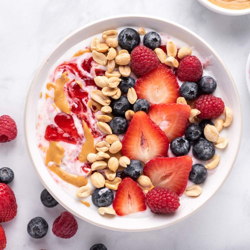 Peanut Butter & Jelly Yogurt Bowl