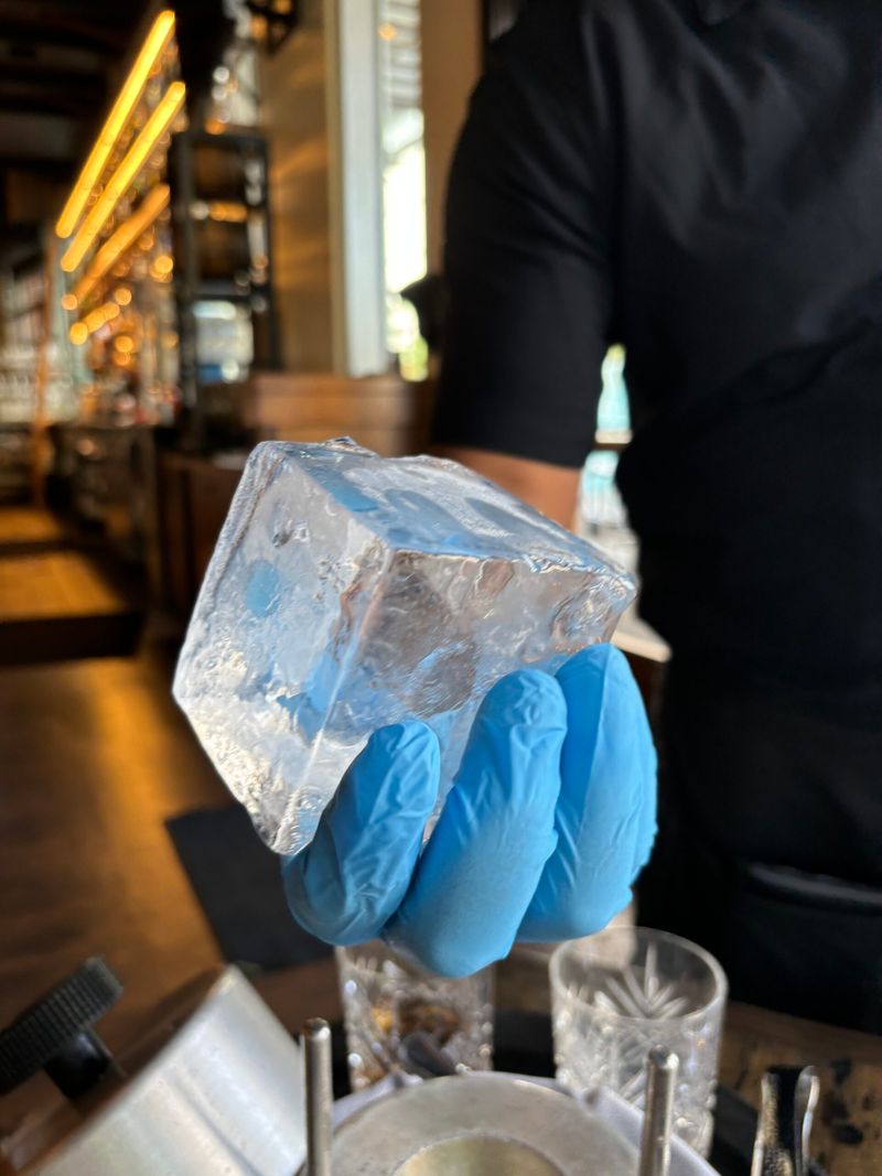 Artisan Ice Cubes in Cocktails