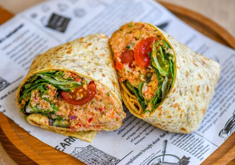 Chickpea Salad Wraps