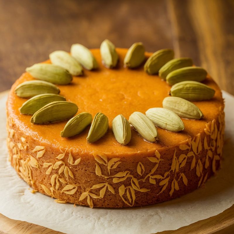 Saffron Cardamom Cake