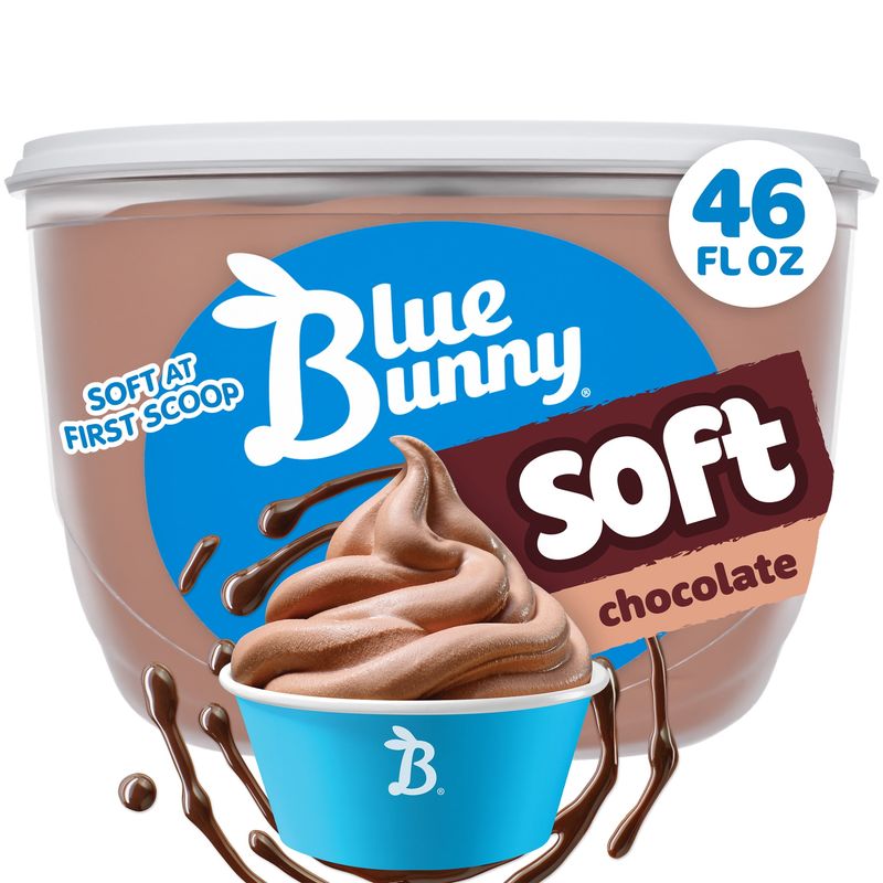 3. Blue Bunny Soft Chocolate