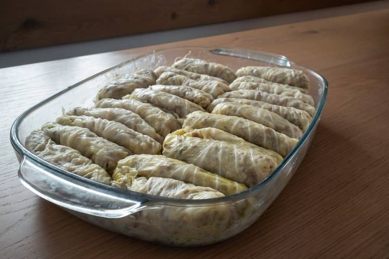 6. Boiled Cabbage and Wiener Slices