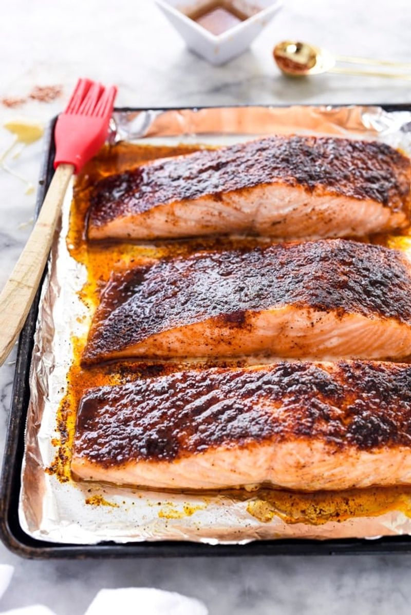 Easy Baked Salmon with Maple-Dijon Glaze