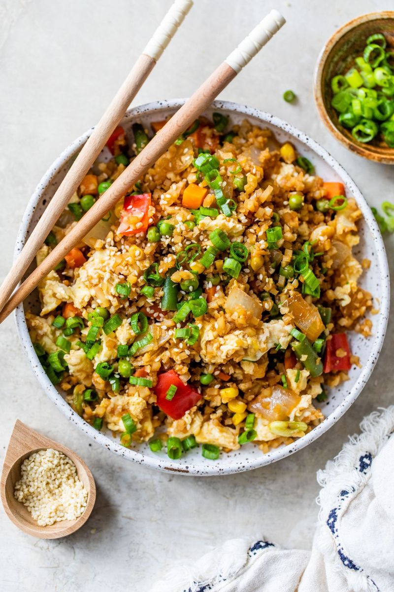 Cauliflower Rice with Soy Sauce
