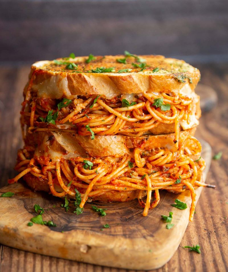 The Overstuffed Spaghetti Hoagie