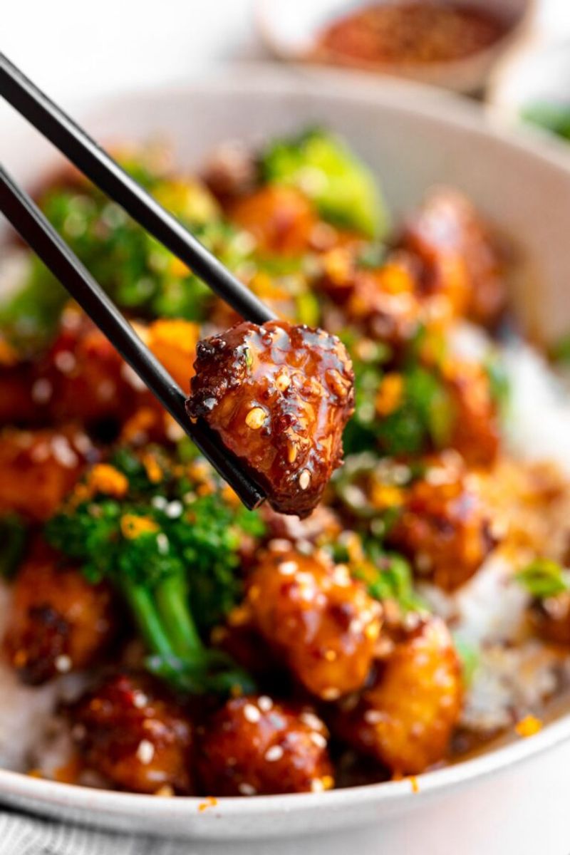 Low Carb Orange Chicken Air Fryer