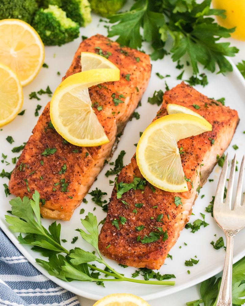 Air Fryer Salmon Fillets