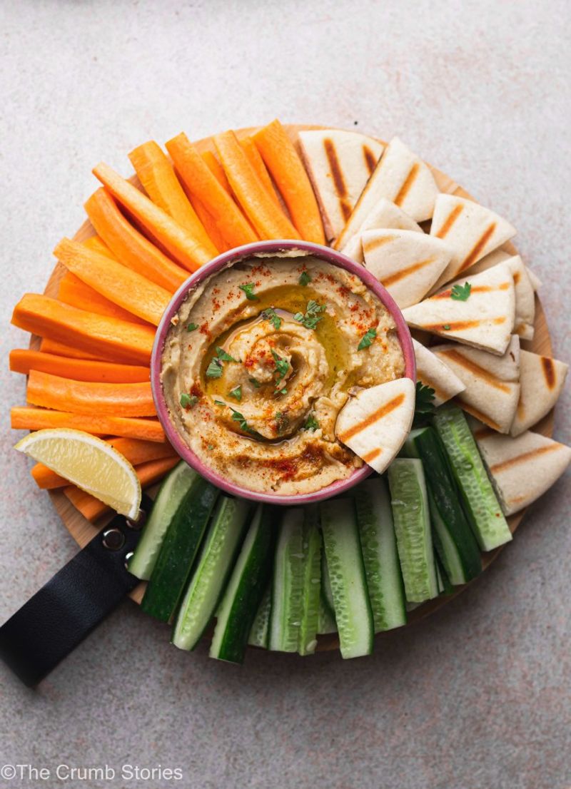 Raw Veggies with Hummus