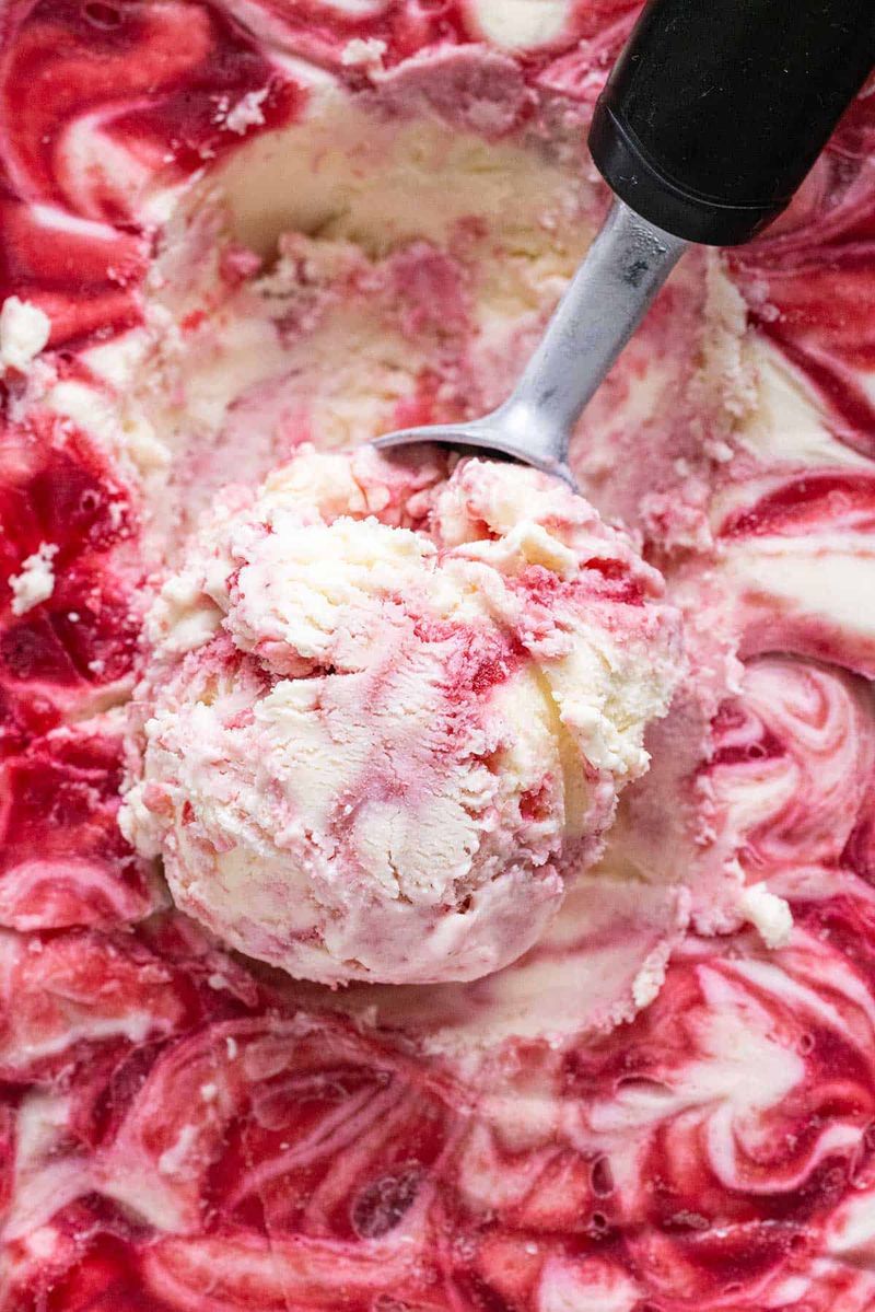 Mixed Berry No-Churn Ice Cream