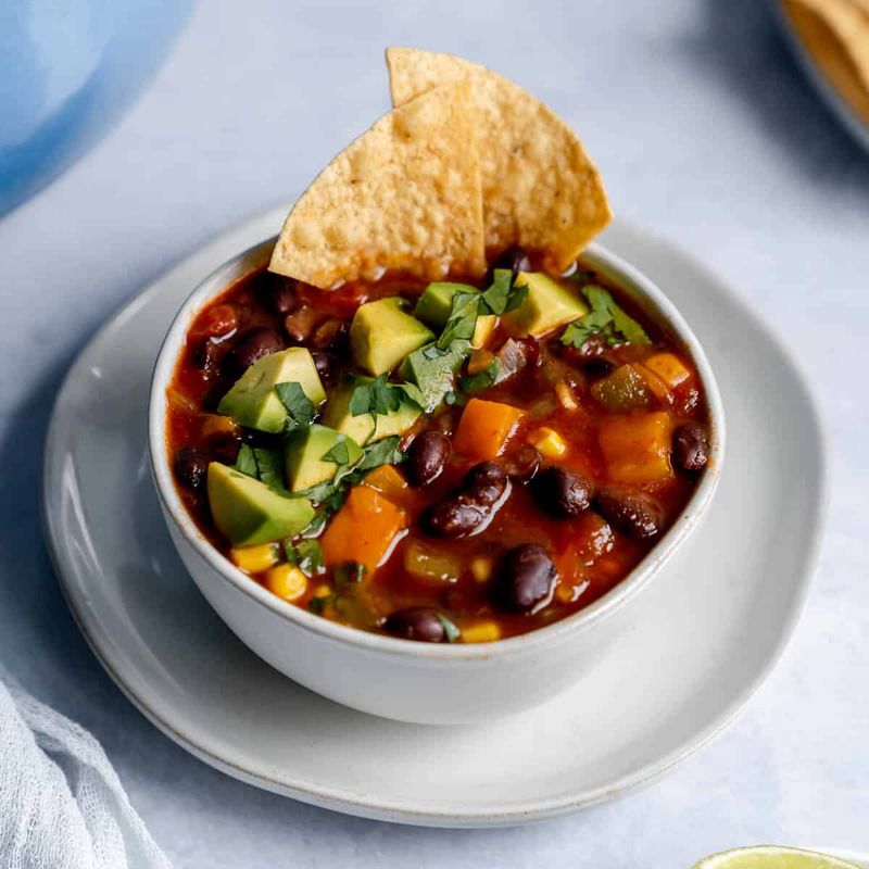 Southwestern Black Bean-and-Chile Soup