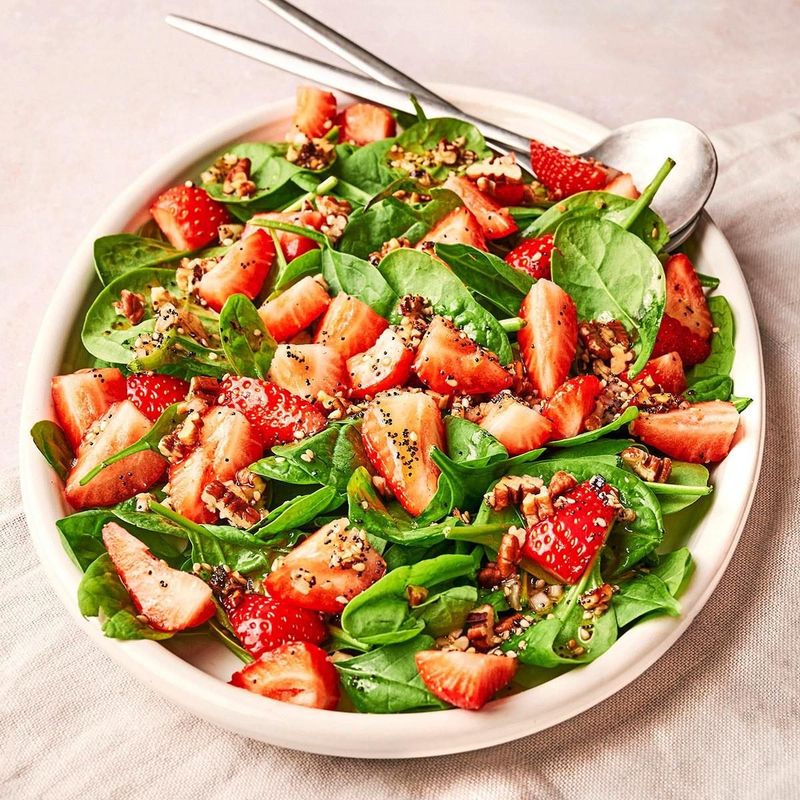 Strawberry Spinach Salad with Poppyseed Dressing