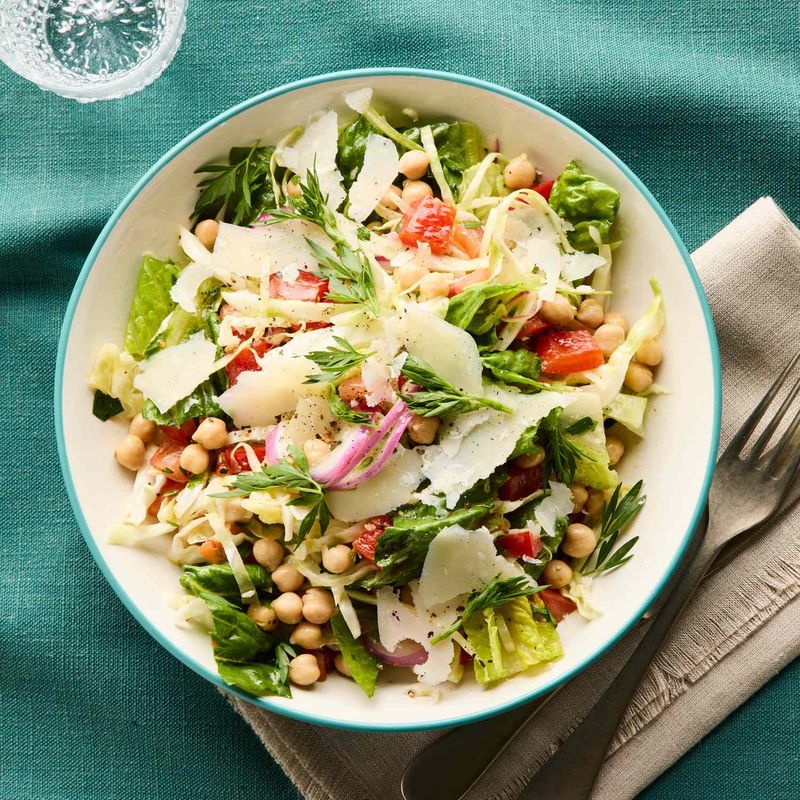 Herb-Marinated Veggie & Chickpea Salad