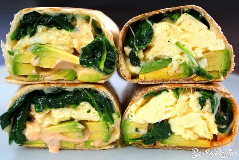 Avocado & Egg Breakfast Wraps