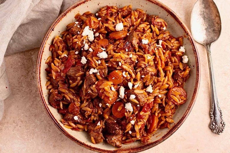 Greek Lamb and Orzo Bake