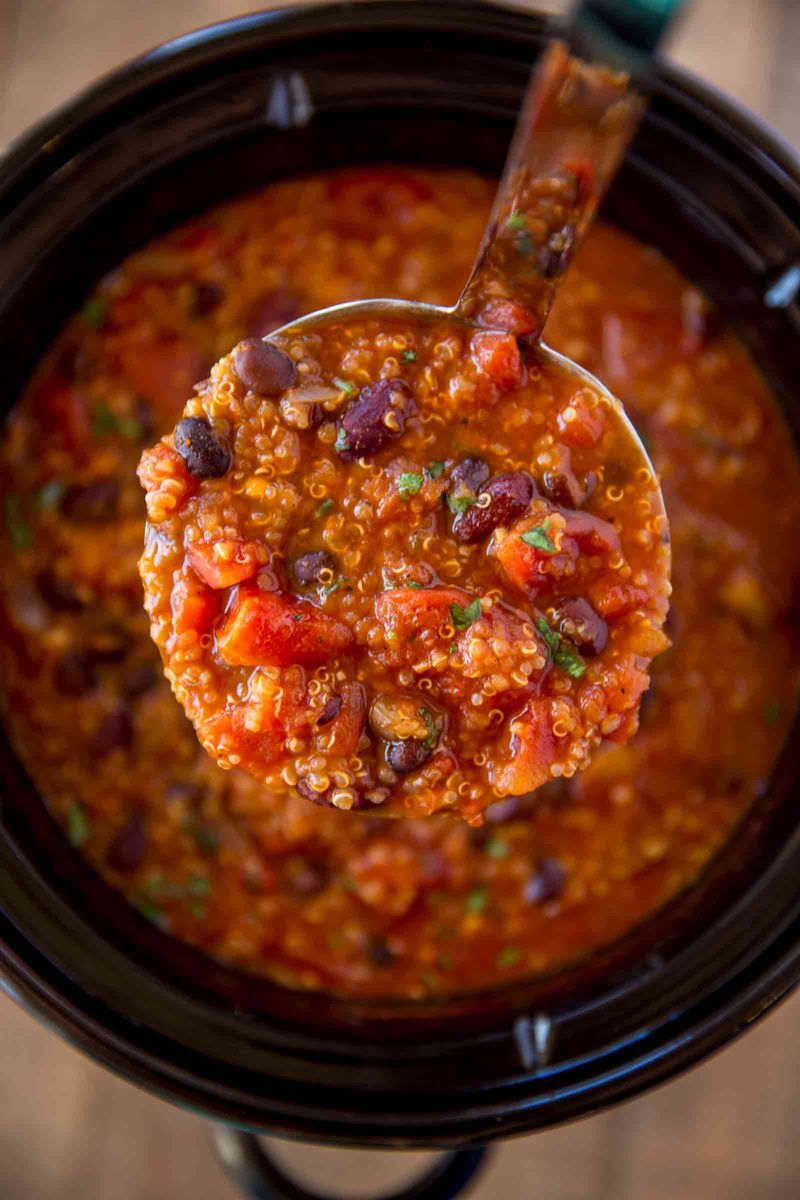 Hearty Vegetarian Chili with Grains and Beans