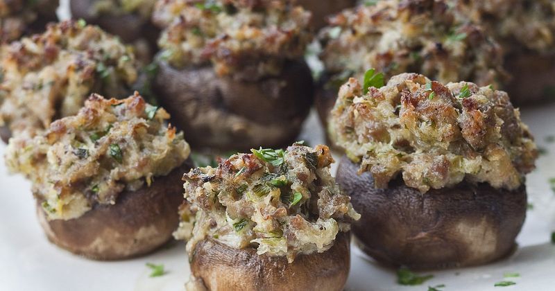 Sausage-Stuffed Mushrooms