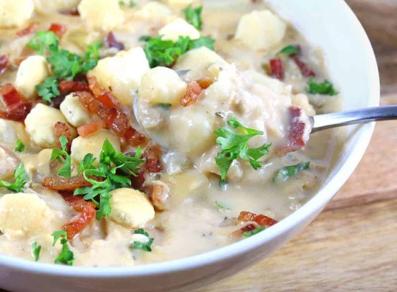 Fish Chowder With Salt Pork