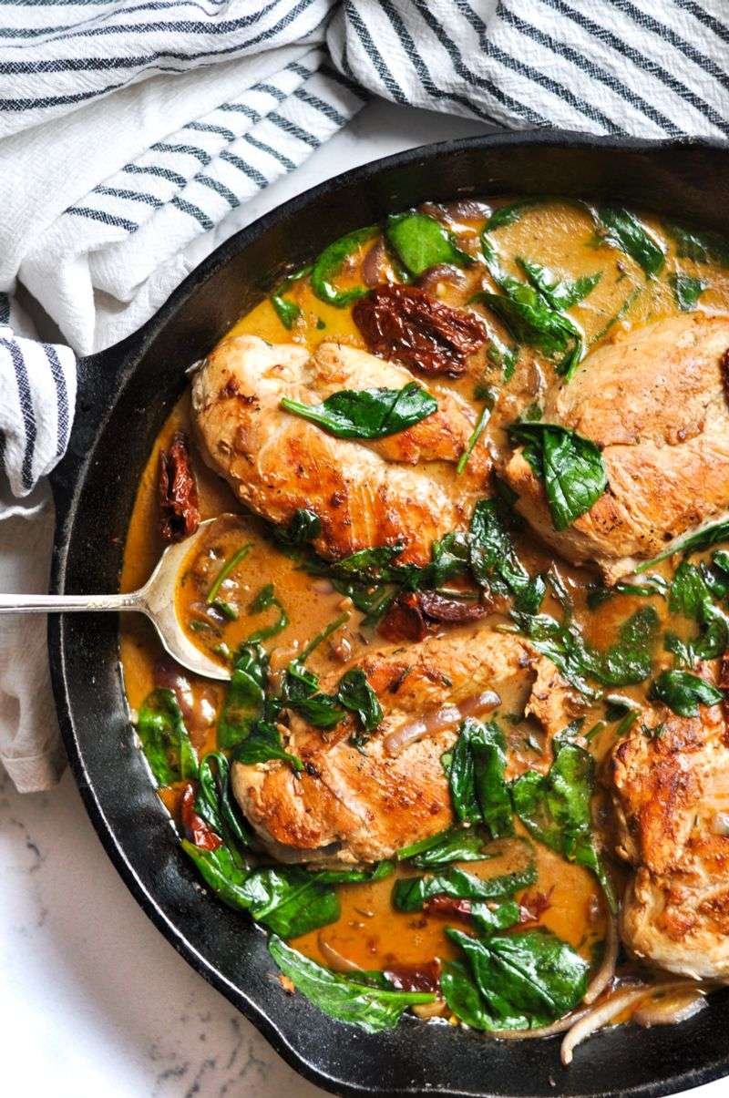 Creamy Tuscan Chicken Skillet