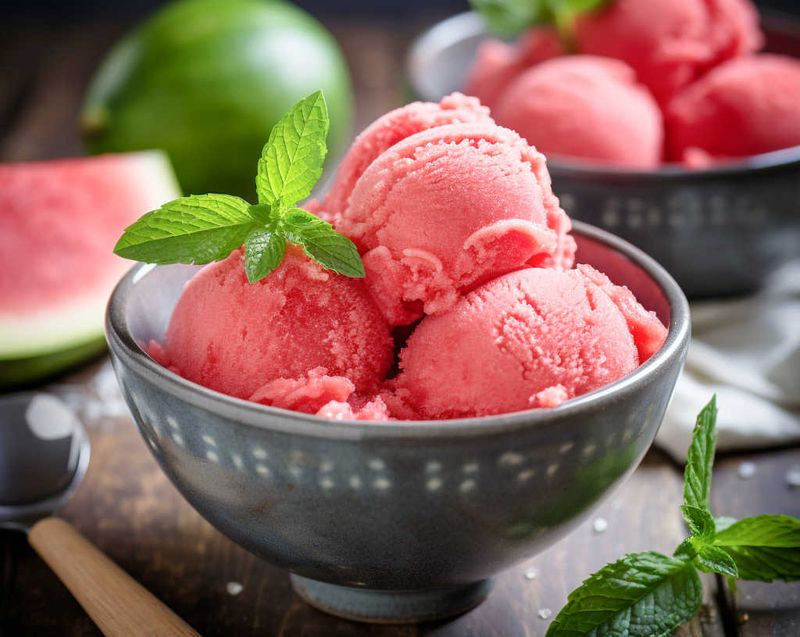 Watermelon Mint Sorbet