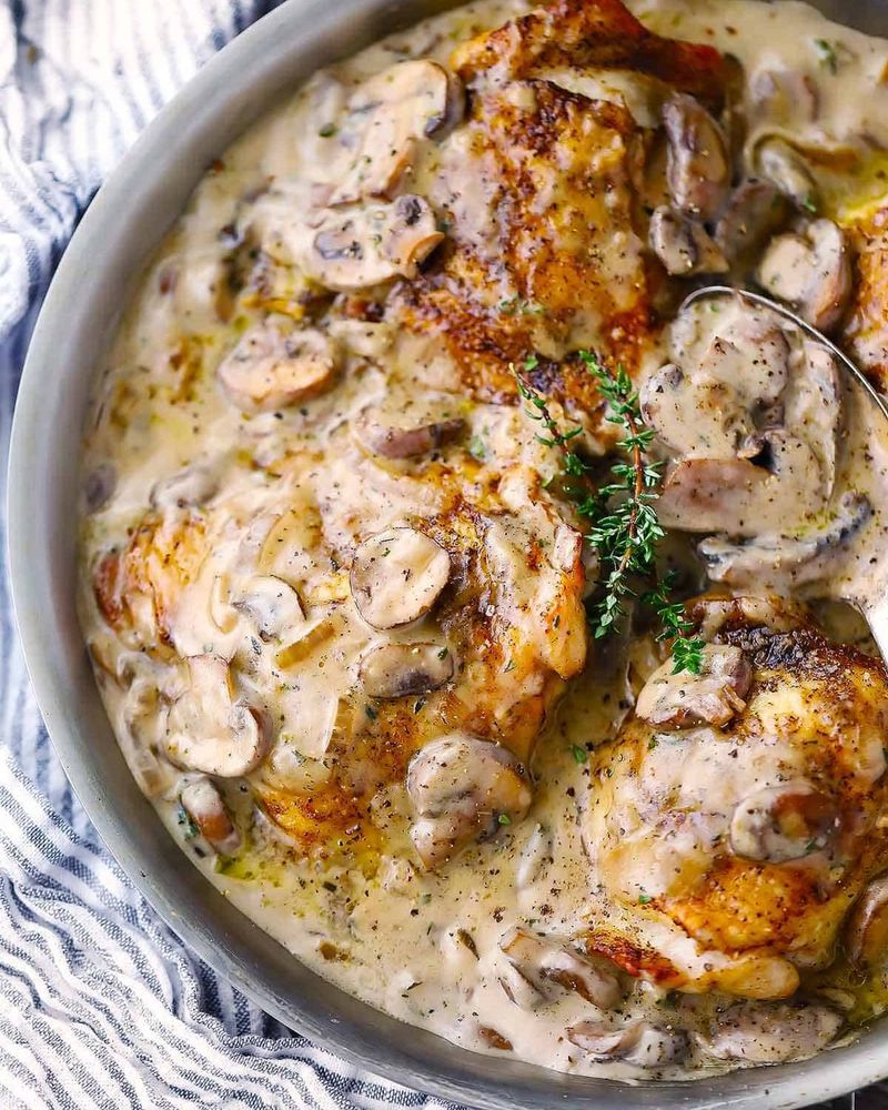 Creamy Chicken and Mushroom Casserole