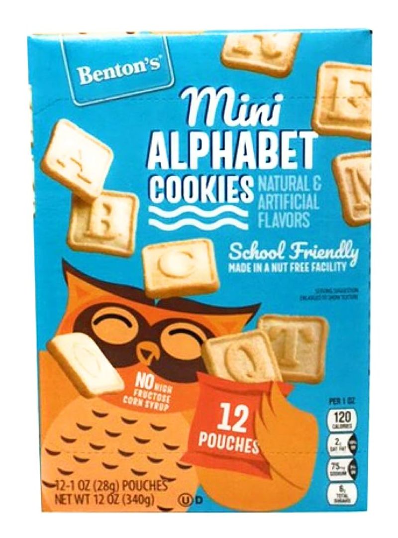 Benton's Mini Alphabet Cookies Snack Packs