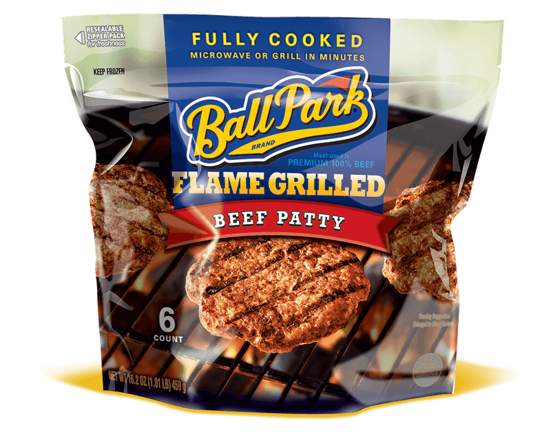 Ball Park Flame‑Grilled Beef Patties