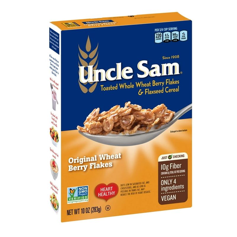 Uncle Sam Toasted Whole Wheat Berry Flakes & Flaxseed